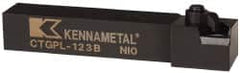 Kennametal - CTGP, Left Hand Cut, 0° Lead Angle, 3/4" Shank Height x 3/4" Shank Width, Positive Rake Indexable Turning Toolholder - 4-1/2" OAL, TN..32. Insert Compatibility, Series Kendex - Caliber Tooling