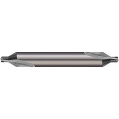 Micro 100 - #6 60° 1/2" Body Diam Solid Carbide Combo Drill & Countersink - Exact Industrial Supply