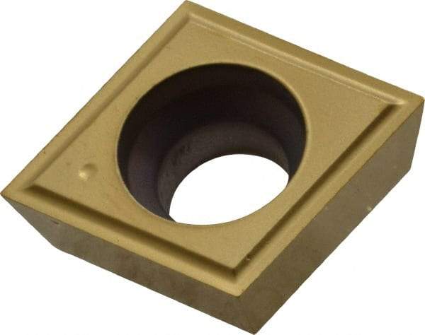 Kennametal - CPGM32.50 Grade KT315 Cermet Turning Insert - TiN/TiCN/TiN Finish, 80° Diamond, 3/8" Inscr Circle, 5/32" Thick, 0.0039" Corner Radius - Caliber Tooling