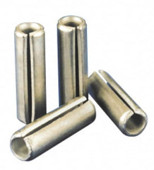 Value Collection - 6mm Diam x 70mm Long Slotted Spring Pin - Grade 1070-1080 Steel, Plain Finish - Caliber Tooling