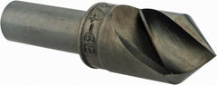 M.A. Ford - 3/4" Head Diam, 1/2" Shank Diam, 1 Flute 82° High Speed Steel Countersink - Caliber Tooling