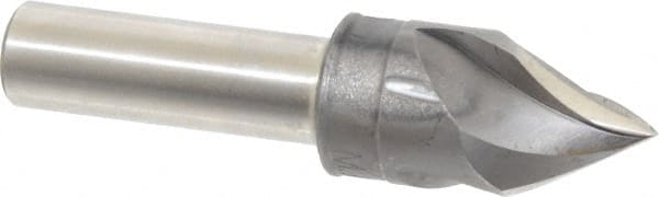 M.A. Ford - 3/4" Head Diam, 1/2" Shank Diam, 3 Flute 60° High Speed Steel Countersink - Caliber Tooling