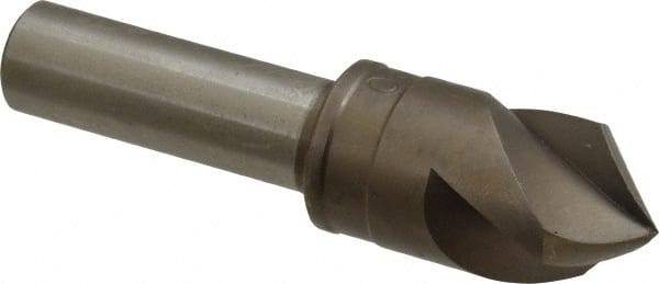 M.A. Ford - 3/4" Head Diam, 1/2" Shank Diam, 3 Flute 90° High Speed Steel Countersink - Caliber Tooling