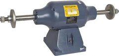 Baldor - 10" Wheel Diam x 1-1/4" Wheel Width, 1-1/2 hp Buffer - 7/8" Arbor Hole Diam, 1 Phase, 3,600 Max RPM, 115/230 Volts - Caliber Tooling