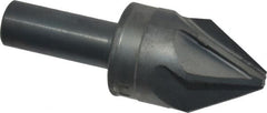 M.A. Ford - 1" Head Diam, 1/2" Shank Diam, 6 Flute 60° High Speed Steel Countersink - Caliber Tooling