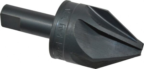 M.A. Ford - 1-1/4" Head Diam, 1/2" Shank Diam, 6 Flute 60° High Speed Steel Countersink - Caliber Tooling