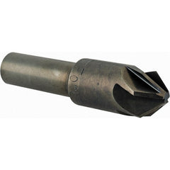 M.A. Ford - 1/2" Head Diam, 3/8" Shank Diam, 6 Flute 82° High Speed Steel Countersink - Caliber Tooling