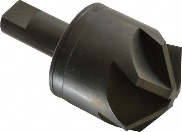 M.A. Ford - 2" Head Diam, 3/4" Shank Diam, 6 Flute 120° High Speed Steel Countersink - Caliber Tooling