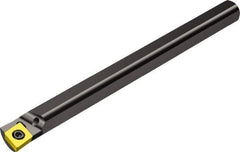 Sandvik Coromant - 15.2mm Min Bore Diam, 6" OAL, 1/2" Shank Diam, A-SCLC Indexable Boring Bar - CCMT 21.51 Insert, Screw Clamping Holding Method - Caliber Tooling