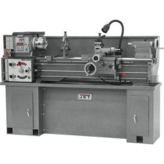 Jet - 13" Swing, 120" Between Centers, 230 Volt, Single Phase Bench Lathe - 5MT Taper, 2 hp, 70 to 1,600 RPM, 1-3/8" Bore Diam - Caliber Tooling