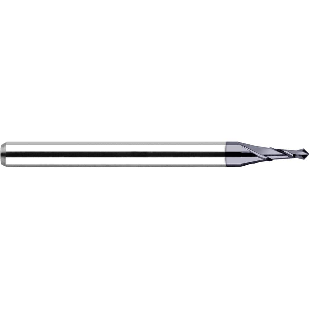 Harvey Tool - 0.1" Body Diam, 120°, 1-1/2" OAL, 2-Flute Solid Carbide Spotting Drill - Exact Industrial Supply