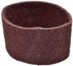 Brite Star - 3-1/2" Wide x 15-1/2" OAL, Aluminum Oxide Abrasive Belt - Aluminum Oxide, Medium, Nonwoven, Series SC-BS - Caliber Tooling