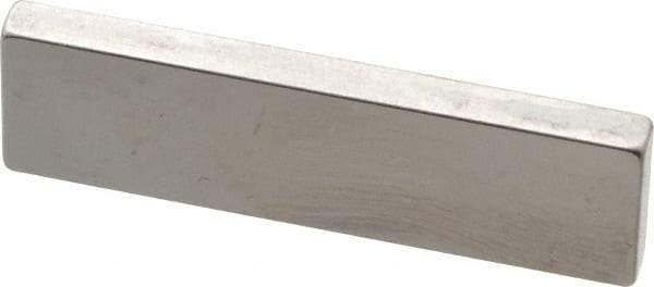 Mitutoyo - 0.1002" Rectangular Steel Gage Block - Accuracy Grade AS-1, Includes Certificate of Inspection - Caliber Tooling