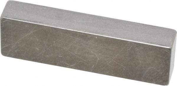 Mitutoyo - 0.2" Rectangular Steel Gage Block - Accuracy Grade AS-1, Includes Certificate of Inspection - Caliber Tooling