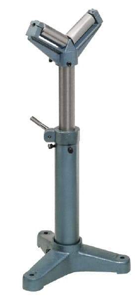 Palmgren - 38-1/2 Inch High V Roller Support Stand - 2,000 Lbs. Limit - Caliber Tooling