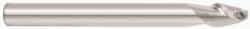 Accupro - 5/8" Diam, 3/4" LOC, 2 Flute Solid Carbide Ball End Mill - Uncoated, Single End, 3-1/2" OAL, 5/8" Shank Diam, Spiral Flute - Caliber Tooling