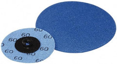 Superior Abrasives - 2" Disc Diam, 50 Grit, Zirconia Alumina Quick Change Disc - Type S Attaching System, Coated, Coarse Grade - Caliber Tooling