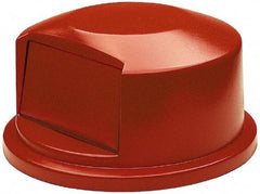 Rubbermaid - Round Lid for Use with 44 Gal Round Trash Cans - Red, Polyethylene, For 2643 Brute Trash Cans - Caliber Tooling