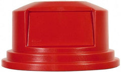 Rubbermaid - Round Lid for Use with 55 Gal Round Trash Cans - Red, Polyethylene, For 2655 Brute Trash Cans - Caliber Tooling