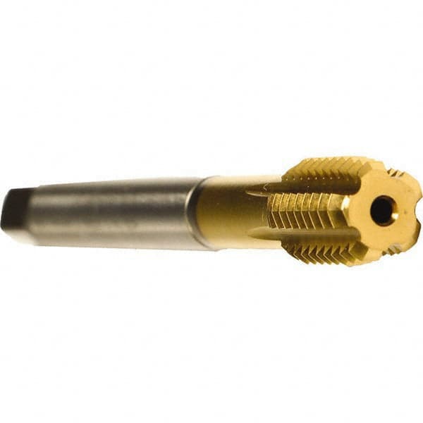 Emuge - 1/2-20 UNF 2BX Modified Bottoming Thread Forming Tap - Cobalt, TiN Finish, 3.937" OAL, 0.512" Thread Length, Right Hand Thread, Series Druck - Caliber Tooling