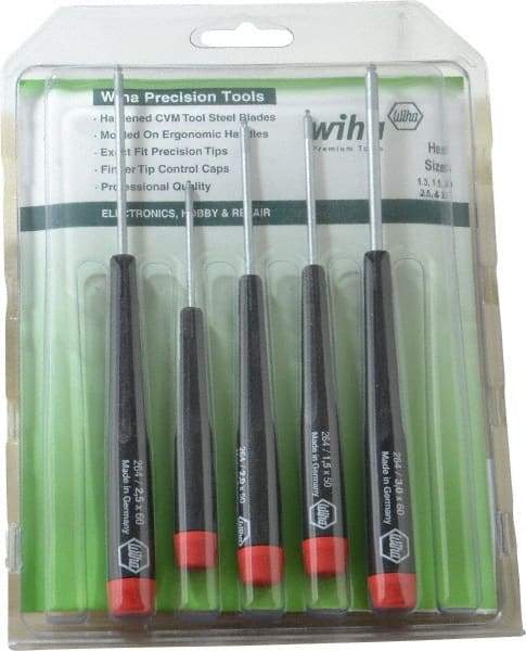 Wiha - 5 Piece, Hex Driver Set - Hex - Caliber Tooling