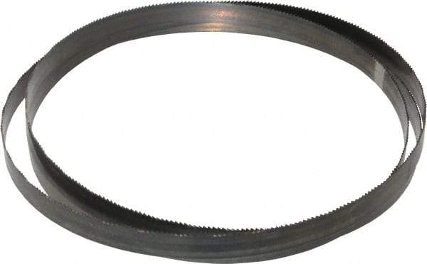 Disston - 14 TPI, 5' 4-1/2" Long x 1/2" Wide x 0.025" Thick, Welded Band Saw Blade - Carbon Steel, Toothed Edge, Wavy Tooth Set, Hard Back, Contour Cutting - Caliber Tooling