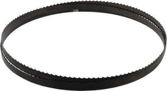 Disston - 4 TPI, 7' 9-1/2" Long x 1/2" Wide x 0.025" Thick, Welded Band Saw Blade - Carbon Steel, Toothed Edge, Raker Tooth Set, Hard Back, Contour Cutting - Caliber Tooling