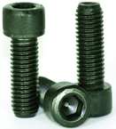 4-40 x 2 - Black Finish Heat Treated Alloy Steel - Cap Screws - Socket Head - Caliber Tooling