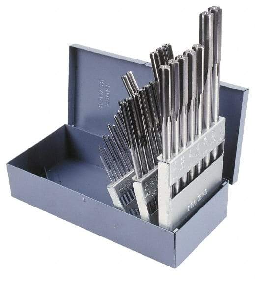 Alvord Polk - 1/16" to 1/4", Chucking Reamer Set - Straight Flute, Right Hand Cut, 13 Pieces - Caliber Tooling