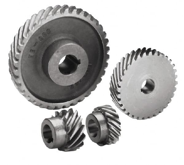 Boston Gear - 8 Pitch, 1-1/2" Pitch Diam, 1.676" OD, 12 Tooth Helical Gear - 3/4" Face Width, 3/4" Bore Diam, 14.5° Pressure Angle, Steel - Caliber Tooling