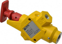 Parker - 3/8" NPT Safety Lockout Valve - 3-Way, 2 Position, Handle, 6.6 CV Rate, 250 Max psi & 160°F Max Temp - Caliber Tooling