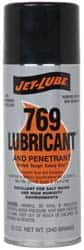 Jet-Lube - 12 oz Aerosol Thin Oily Film Penetrant/Lubricant - Clear Amber, Food Grade - Caliber Tooling