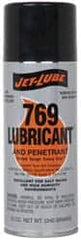 Jet-Lube - 12 oz Aerosol Thin Oily Film Penetrant/Lubricant - Clear Amber, Food Grade - Caliber Tooling