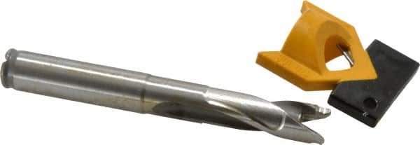 Kennametal - 12.5 to 12.99mm Diam, 3xD, 39.12mm Max Depth, 1/2" Shank Diam, 51.82mm Flute, 104.78mm OAL, Replaceable Tip Drill - KTIP05000HP Insert, O Seat Size, Series KenTIP - Caliber Tooling