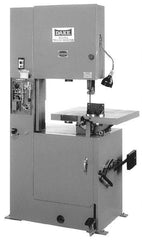 Dake - 19-1/2 Inch Throat Capacity, Variable Speed Pulley Vertical Bandsaw - 50 to 500 SFPM, 1-1/2 HP, Three Phase - Caliber Tooling