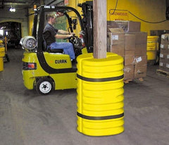 Eagle - 24" Wide x 24" Deep x 42" High, High Density Polyethylene Column Protector - Fits 6" Columns, Yellow - Caliber Tooling