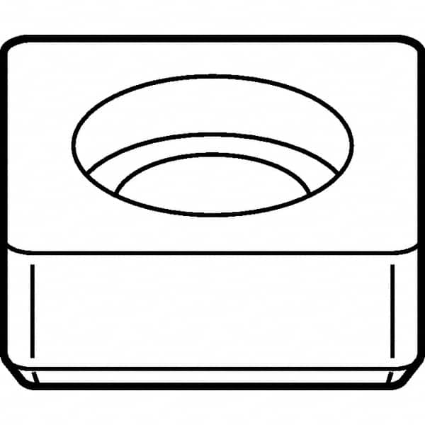 Kennametal - 12.75mm Inscribed Circle, Square Turning Shim for Indexables - SU Shim Style - Caliber Tooling