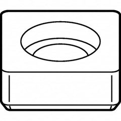 Kennametal - 17.53mm Inscribed Circle, Square Turning Shim for Indexables - SU Shim Style, Left Hand Cut - Caliber Tooling