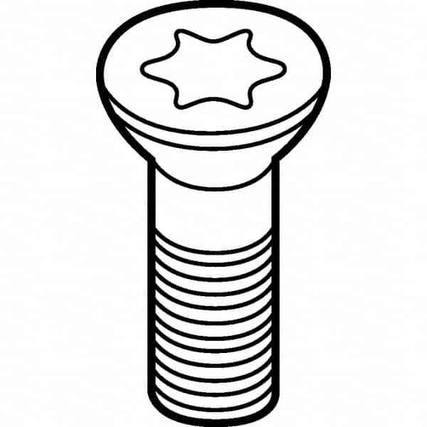 Kennametal - Torx Plus Cap Screw for Indexables - M2.5x0.45 Thread, For Use with Inserts - Caliber Tooling