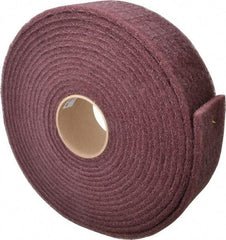 3M - 30' Long x 3" Wide Nonwoven Roll - Very Fine Grade, Purple, Aluminum Oxide - Caliber Tooling