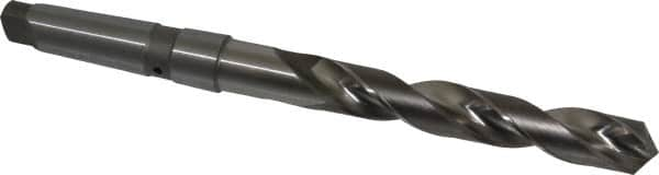 Value Collection - 1-1/8", 4MT 118° Point Cobalt Taper Shank Drill Bit - Bright Finish, 7-3/4" Flute Length, 13-3/8" OAL, Spiral Flute, Through Coolant - Caliber Tooling