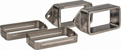 KabelSchlepp - 4.57 Inch Outside Width x 2.52 Inch Outside Height, Cable and Hose Carrier Stainless Steel Tube Mounting Bracket Set - 5.51 Inch Bend Radius, 4.01 Inch Inside Width x 2.05 Inch Inside Height - Caliber Tooling