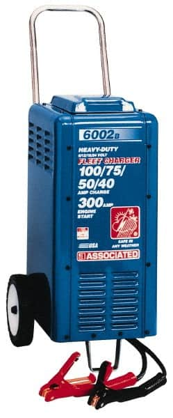 Associated Equipment - 6/12/18/24 Volt Heavy-Duty Charger - 100 Amps/80 Amps/50 Amps/40 Amps, 400 Starter Amps - Caliber Tooling