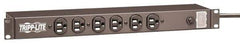 Tripp-Lite - 14 Outlets, 120 Volts, 15 Amps, 15' Cord, Power Outlet Strip - Rack Mount, 5-15P NEMA Configuration, 17-1/2" Strip, UL1449 3rd Edition - Caliber Tooling