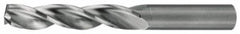 Walter-Titex - 9.1mm 150° Solid Carbide Jobber Drill - Bright Finish, Right Hand Cut, Spiral Flute, Straight Shank, 3-5/16" OAL, Standard Point - Caliber Tooling