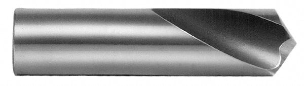 Keo - 1-3/4" Body Diam, 90°, 5-1/2" OAL, High Speed Steel Spotting Drill - Caliber Tooling