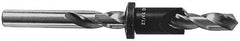 Vernon - 5/8" Cutter Diam, 23/64" Drill Compatibility, 5/16" Collar Thickness, Adjustable Depth Drill Countersink - Caliber Tooling