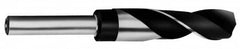 Chicago-Latrobe - 1-21/64" Drill, 118° Point, High Speed Steel Silver Deming & Reduced Shank Drill Bit - Oxide Finish, 6" OAL, Flats on Shank, 3-1/8" Flute Length, Right Hand Cut, Standard Point, Spiral Flute, Regular Spiral - Caliber Tooling