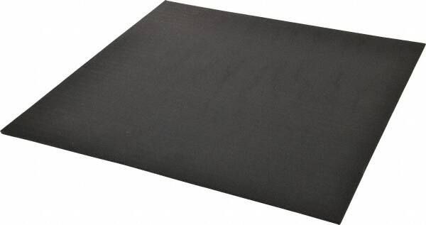 Made in USA - 12" Long, 12" Wide, 1/8" Thick, Neoprene Rubber Foam Sheet - 45 to 55 Durometer, Black, -40 to 220°F, 1,500 psi Tensile Strength, Stock Length - Caliber Tooling