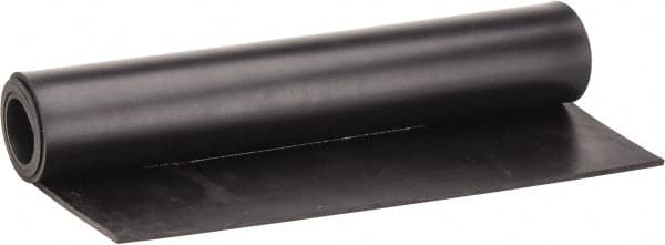 Made in USA - 24" Long, 12" Wide, 3/4" Thick, Buna-N Rubber Foam Sheet - 45 to 55 Durometer, Black, -40 to 212°F, 1,500 psi Tensile Strength, Stock Length - Caliber Tooling